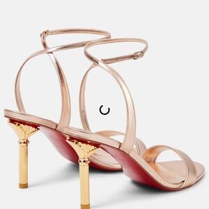 Elegant Gold MascaSandal Christian Louboutin